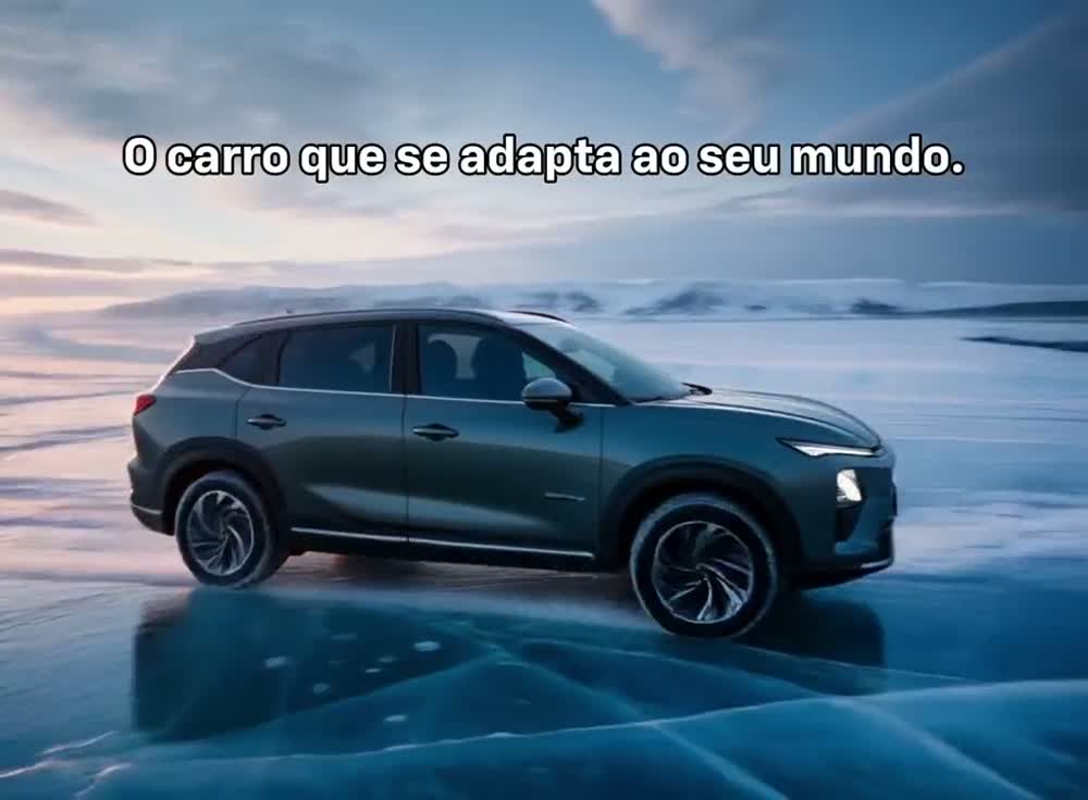 Vídeo comercial de carro criado com IA